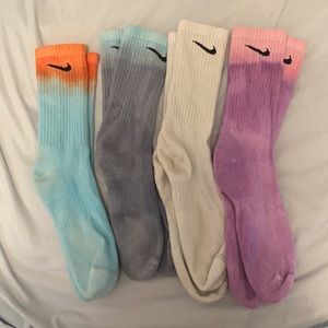 Four pairs of Ombré Nike Socks